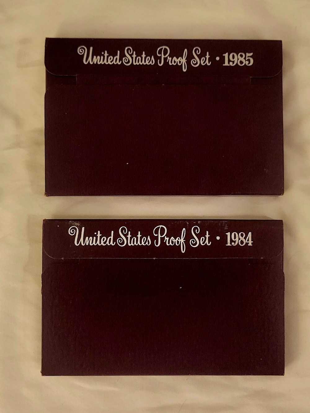 1984 & 1985 US Mint Proof Sets - San Francisco S-Mint - Complete 5-Coin Sets